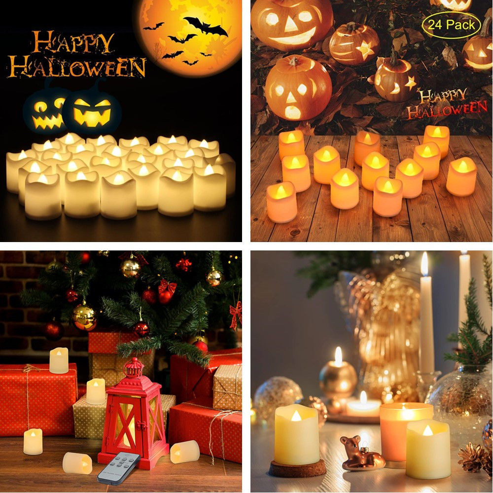 12/24Pcs Flameless LED 차 조명 양초 - Candle Zero 리뷰 및 가격